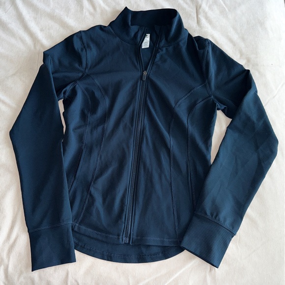 90 Degree By Reflex Tops - NWOT 90 Degree - Dark Teal Athletic Zip Up